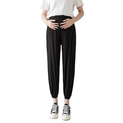 China Women Antibacterial High Waist Adjustable Leisure Fashional Belly Care Pregnant Women Maternity Pants for sale