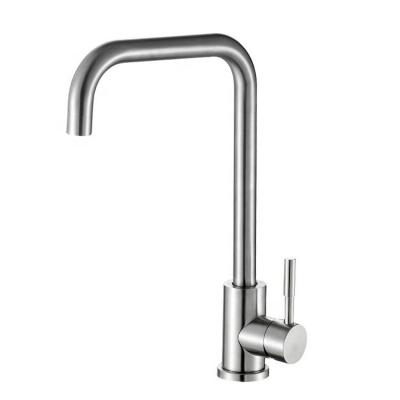 China Square Thermostatic Faucets 2022 New Design Custom Modern Stainless Steel Kitchen Faucet With Wire Drawing for sale