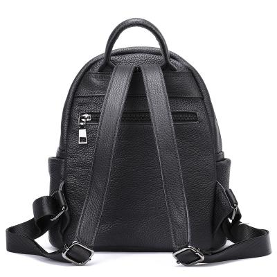 China Waterproof 2023 Wholesale Black Zipper Backpack Custom Logo Ladies Fashionable Backpack Woman Daily Shopping Travel Essentials Bag for sale