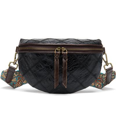 China Waterproof Best-selling customized houlder crossbody bag, shell bag cowhide dumpling bag, bohemian style shoulder strap for sale