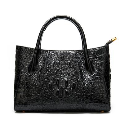 China Waterproof 2023 High quality vintage ladies handbag leather retro crocodile shoulder crossbody bag large capacity tote bag for sale