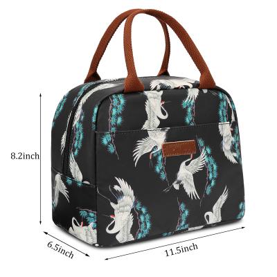 China Waterproof Custom Unique Design Patterns Reusable Fashion Cute School Kids Office Carry Waterproof Insulated Cooler Lunch Bag for sale