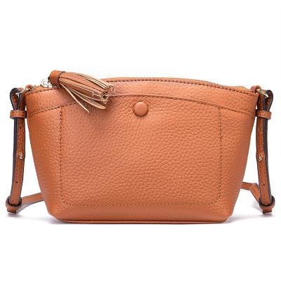 China Waterproof Genuine Leather Ladies Coin Purse Crossbody Small Bag Wholesale Classy Handbags Fashion Women Handbag for sale