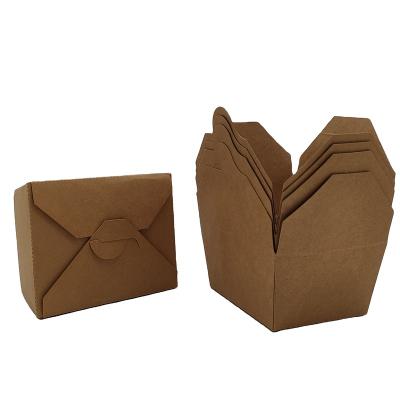 China Recyclable Custom Printed Recycled Kraft Paper Box Lunch Container With Air Holes for sale