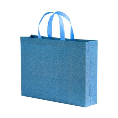 China Foldble Custom Printing Glitter Laminated Non Woven Tote Bag Accept Customized Logo Customized Color Promotional Gifts, Buying 10000pcs for sale