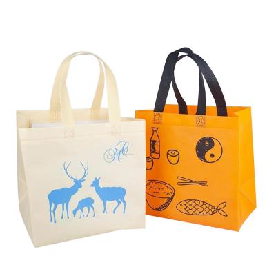 China Waterproof Non Woven Waterproof Bag Fabric Cosmetic Take Out Packaging Shopping Tote Bag Laminated Pp Accept Customized Logo Customized Color for sale