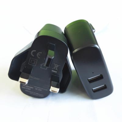 China EU UK CE Hot Sale IVP0500-2400 Dual-USB Smart Quick Charger Power Adapter 5V 2.4A for sale