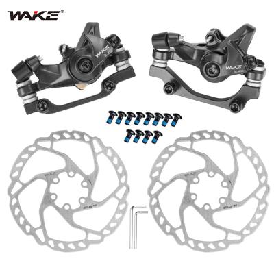 China Bicycle brake caliper and aluminum alloy brakes, mechanical front and rear brake calipers equipped with brake pads WAKE brakes 24