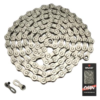 China MTB/Road Bike 6 Chain High Strength Steel 7 8 Link Bike Derailleur Chain 116 Speed ​​For 6s 7s 8s Speed ​​Road Mountain Bicycle WAKE Chain for sale