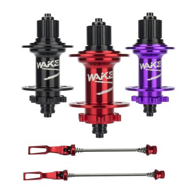 China Aluminum Alloy WAKE MTB 32 Hole Quick Release & Axle Hub For 6 Bolt Disc Brake Mountain Bike Bicycle, Suitable For Shimano 12 Speed ​​Flywheel for sale