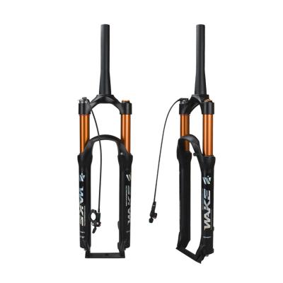 China MTB Mountain Bikes Bicycle 27.5 Inch Magnesium Alloy Suspension Fork, Tapered Steerer and Straight WAKE Steerer Front Fork for sale