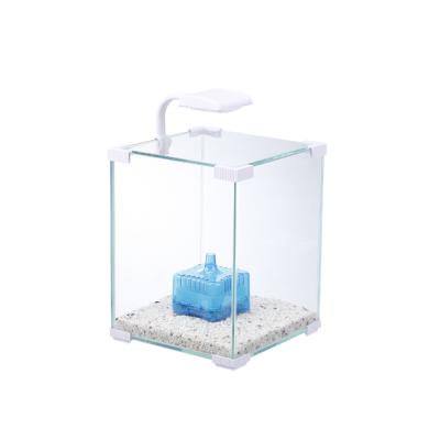 China Viable Clear Rectangle Crystal Glass Aquarium Fish Tank Imported for sale