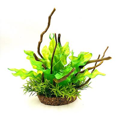 China Viable Ornament Mini Fish Tank Artificial Bonsai Fish Tank for sale