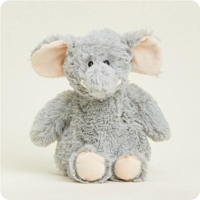 China Cute/Warm/Soft/Warm Microwaveable Microwavable/Weighted Plush Toys Gray Elephant Weighted Tuffed Animal Cute For Worry Relaxation for sale