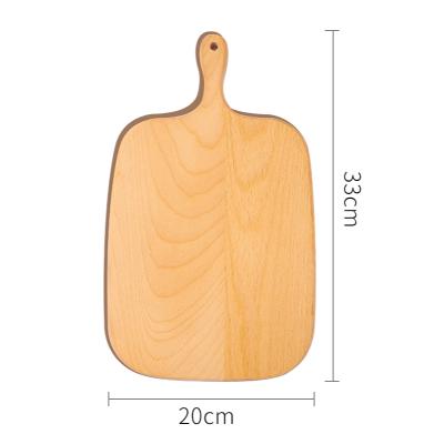 China Unique Viable Beech Wood Different Shape Design Wooden Chopping Boards Bread Chopper Cutting Plates for sale