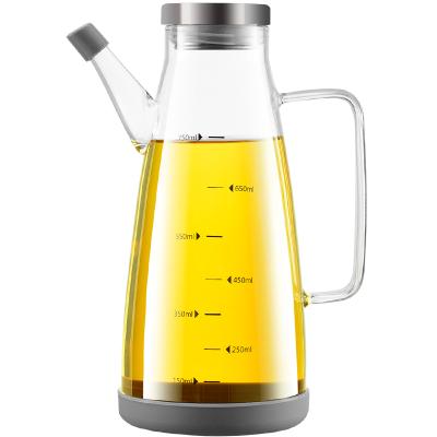 China New Designed Viable Glass-Glass High Borosilicate Olive Oil Bottle Wine Vinegar Soy Sauce Tank for sale