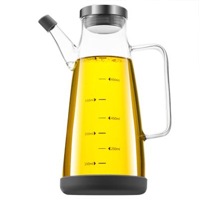 China Household Kitchen Condiment Bottles Leak Proof Sauce Vinegar Oil Glass Jar for sale