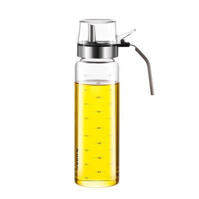 China Freshness Preservation Wholesale 500ml Single Hand Operated With Handle Glass Cooking Oil Bottle for sale