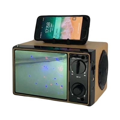 China Mini Altavoz Sound Box Function Sound Box Retro Telephone Boomboxes Portable Speakers Wood Blue Tooth Speaker Radio Outdoor Speaker Box With Stand for sale