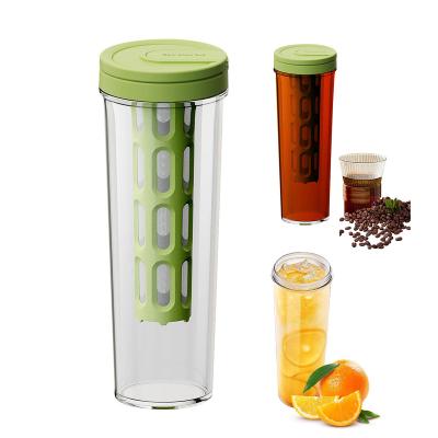 China Portable 1000ml Coffee Tea Fruit Infuser Water Bottle Water Filtration Bottle for sale