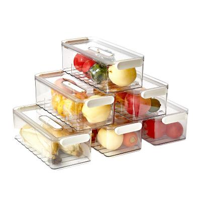 China Transparent Refrigerator Plastic Fridge Box Food Storage Container for sale