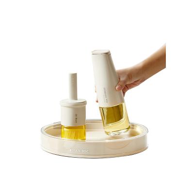 China Large Capacity Home Use Rotating Spice Tray PP PET 29*5CM/24*5CM for sale