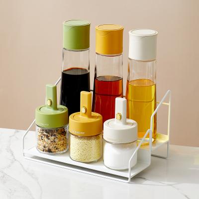 China Plastic Durable 6pcs Kitchen Containers Set For Storage Spice And Oil for sale