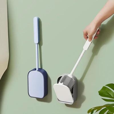 China 39.6cm Toilet Bowl Brush Silicone Wall Mounted Anti-Roll Anti-Drip Suitable for Travel Trailers and Campers RVers for RVers Te koop