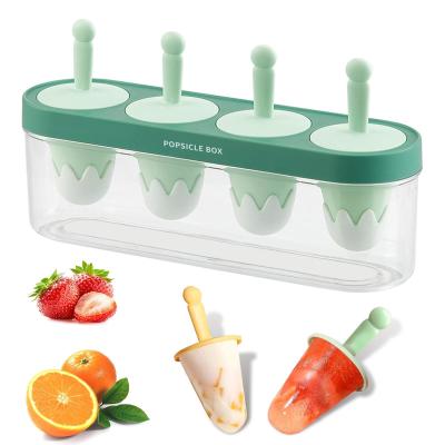 China Lebensmittelqualität Heimgebrauch DIY Eiscreme Popsicle Formen Silikon Eiscreme Formen zu verkaufen