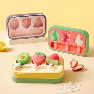 China DIY Kids Cute Formas Sorvete Popsicle Moldes Sorvete Fazer Moldes Sem Cheiro à venda