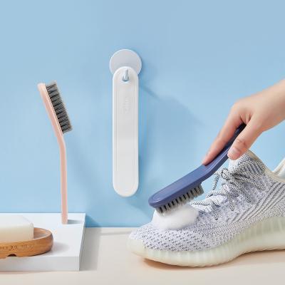 China Ergonomics Soft Bristle Shoes Cleaning Brush Household 18.5*3.5*2.2cm for sale