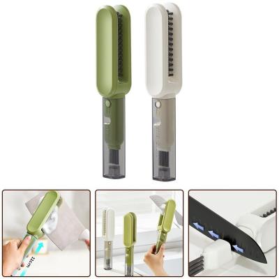 China New Arrive Update Non-Slip One Size Blade Brush Knife And Cutlery Cleaner Brushes Versatile Kitchen Cleaning Brushes for sale