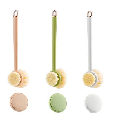 China Long Handle Interchangeable Heads Multifunctional Cleaning Body Back Bath Brush zu verkaufen