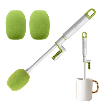 China L-shaped Cup Brush Cleaner 3-In-1 Long Handle Brush For Cleaning Cups, Bottles, Thermal Flasks for sale