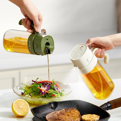 China 2 in 1 Ölflasche für Luftfriture Salat Frittieren 550 ml Olivenöl-Dispenser Flasche zu verkaufen