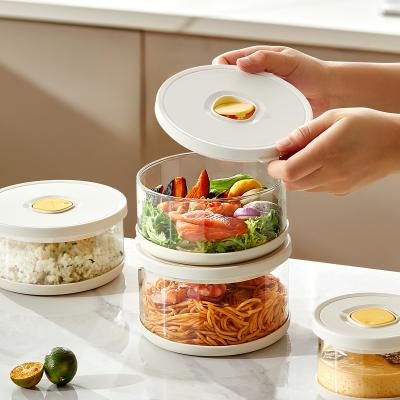 Chine Food Storage Container Vacuum Box Large Capacity Food Dispenser for Kitchen Transparent Sealed Food Organizer Keep Lunch Fresh à vendre