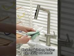 Patent design 4-in-1 multifunctional knives long handle cleaning Brush