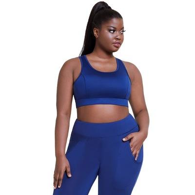 China Wholesale Breathable Women's Yoga Vest Plus Size Mesh Fitness Sports Bra Yoga Wear Training Clothes High Intensity Running Yoga Bra for sale