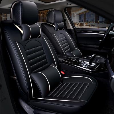 China Durable Waterproof Universal Size PU Leather 5d Car Seats Covers Full Set Car Seat Cover for sale