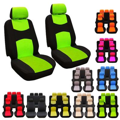 China Wholesale custom made universal size cotton fabric comfortable single car seat covers waterproof durable set for car for sale