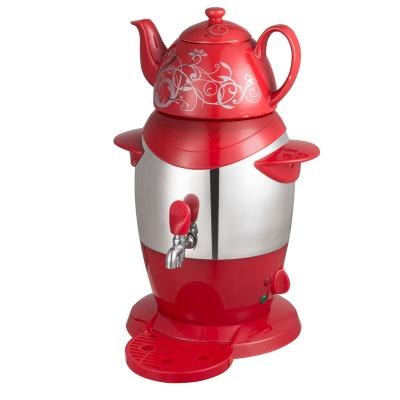 China Viable Electric Tea Kettle Cordless Electric Tea Kettle Low Price Red Ceramic Tea Maker for sale