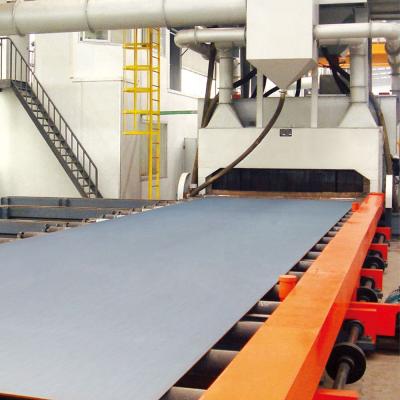 China Construction worksÂ   Roller Conveyor Shot Blasting Machine, Steel Plates Shot Blasting Machine for sale