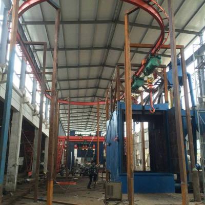 China Construction worksÂ   Chain Type Hanging Shot Blasting Machine In Foundry Industry for sale