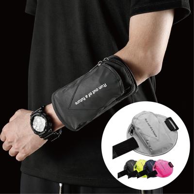 China Custom Logo Breathable Waterproof Reflective Polyester Waterproof Sports Accessories Mobile Phone Gym Arm Bag For Outdoor for sale