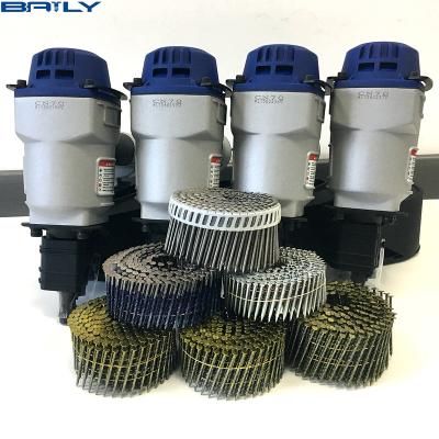 China Factory Direct Selling Flat Industry Power CN55 Pneumatic Coil Nails Pitch for sale