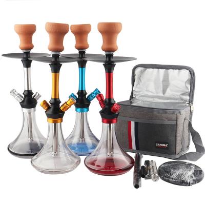 China Hookah Smoking Arab sheesha with handbag set factory direct finished product customization hookah glass narguile Huka for sale