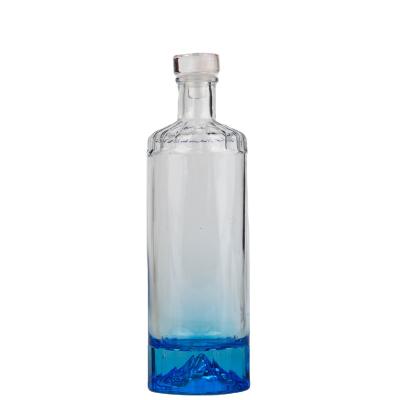 China 2021 house 500ml glass bottle 500ml wine custom blue empty wine bottle for sale