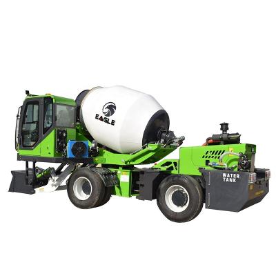 China Manufacturing Plant 3.5m3 diesel engine tow behind self mixing cement mixer for sale