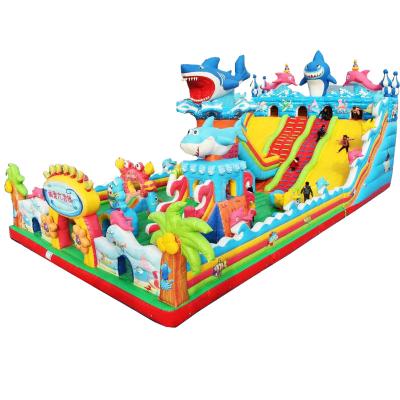 China Commercial Grade PVC Mini Inflatable Water Park Equipment, Inflatable Water Slide With Big Pool For Kids For Sale for sale