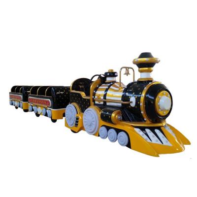 China Wholesale Reliable Outdoor Electric Fun Train Kids Amusement Park Equipment Guided Performance Train for sale